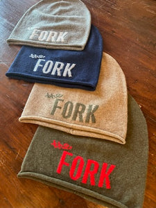 Custom Cashmere "The Fork" Beanie